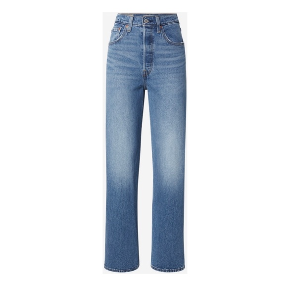 LEVI’S Premium Ribcage Straight Ankle Jeans in Dance Around Size 24 - Picture 10 of 10